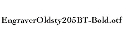 EngraverOldsty205BT-Bold