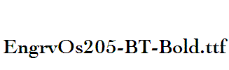 EngrvOs205-BT-Bold