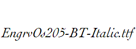 EngrvOs205-BT-Italic