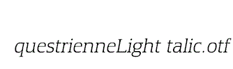 EquestrienneLightItalic