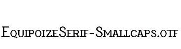 EquipoizeSerif-Smallcaps