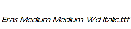 Eras-Medium-Medium-Wd-Italic