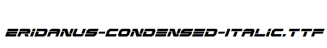 Eridanus-Condensed-Italic