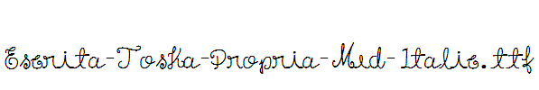 Escrita-Toska-Propria-Med-Italic