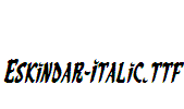 Eskindar-Italic