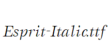 Esprit-Italic