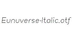 Eunuverse-Italic