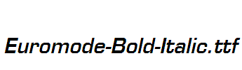 Euromode-Bold-Italic