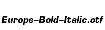 Europe-Bold-Italic