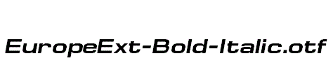 EuropeExt-Bold-Italic