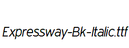 Expressway-Bk-Italic