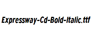 Expressway-Cd-Bold-Italic