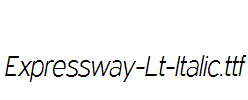 Expressway-Lt-Italic