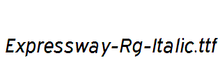 Expressway-Rg-Italic