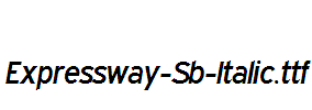 Expressway-Sb-Italic