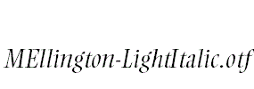 MEllington-LightItalic