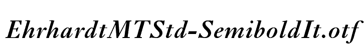 EhrhardtMTStd-SemiboldIt