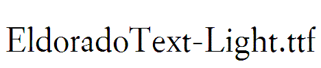 EldoradoText-Light