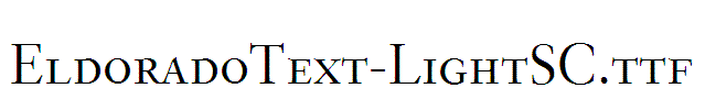 EldoradoText-LightSC