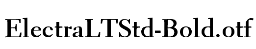 ElectraLTStd-Bold