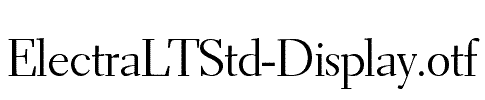ElectraLTStd-Display