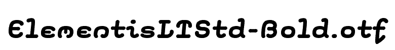 ElementisLTStd-Bold
