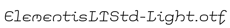 ElementisLTStd-Light
