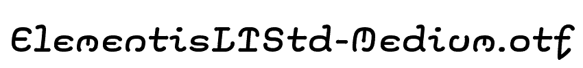 ElementisLTStd-Medium