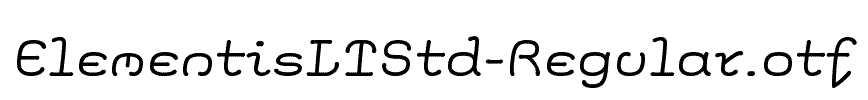 ElementisLTStd-Regular