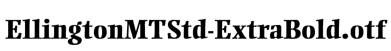 EllingtonMTStd-ExtraBold