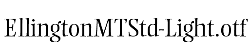 EllingtonMTStd-Light