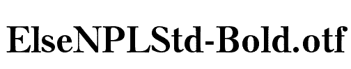ElseNPLStd-Bold