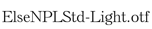 ElseNPLStd-Light