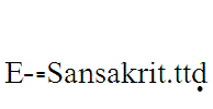 E_-Sansakrit