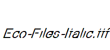 Eco-Files-Italic