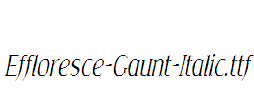 Effloresce-Gaunt-Italic