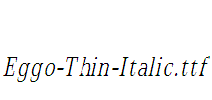 Eggo-Thin-Italic