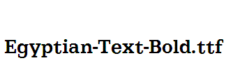 Egyptian-Text-Bold