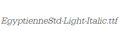 EgyptienneStd-Light-Italic