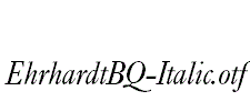 EhrhardtBQ-Italic