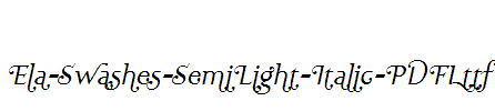 Ela-Swashes-SemiLight-Italic-PDF