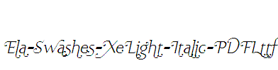 Ela-Swashes-XeLight-Italic-PDF