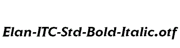 Elan-ITC-Std-Bold-Italic