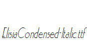 ElisiaCondensed-Italic