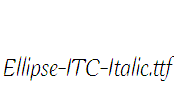 Ellipse-ITC-Italic