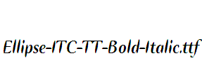 Ellipse-ITC-TT-Bold-Italic