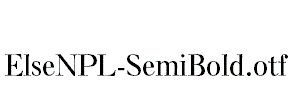 ElseNPL-SemiBold