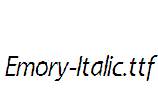 Emory-Italic