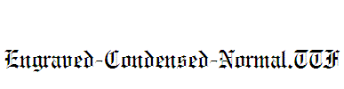 Engraved-Condensed-Normal
