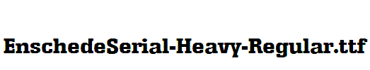 EnschedeSerial-Heavy-Regular